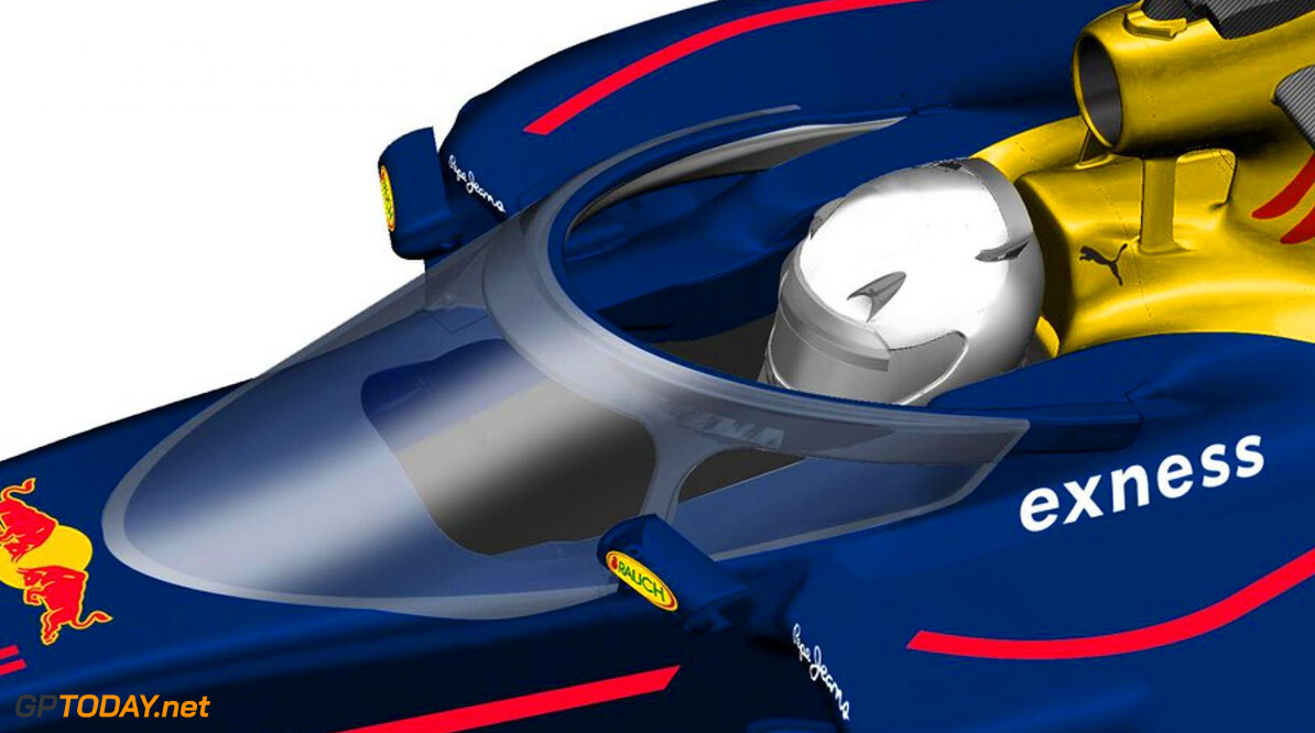 Red Bull Racing morgen in actie met windscherm