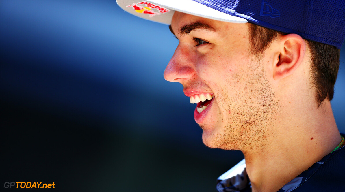 SOCHI, RUSSIA - APRIL 28:  Pierre Gasly of France and Red Bull Racing in the Paddock during previews ahead of the Formula One Grand Prix of Russia at Sochi Autodrom on April 28, 2016 in Sochi, Russia.  (Photo by Dan Istitene/Getty Images) // Getty Images / Red Bull Content Pool  // P-20160428-00095 // Usage for editorial use only // Please go to www.redbullcontentpool.com for further information. // 
F1 Grand Prix of Russia - Previews
Dan Istitene
Sochi
Russian Federation

P-20160428-00095