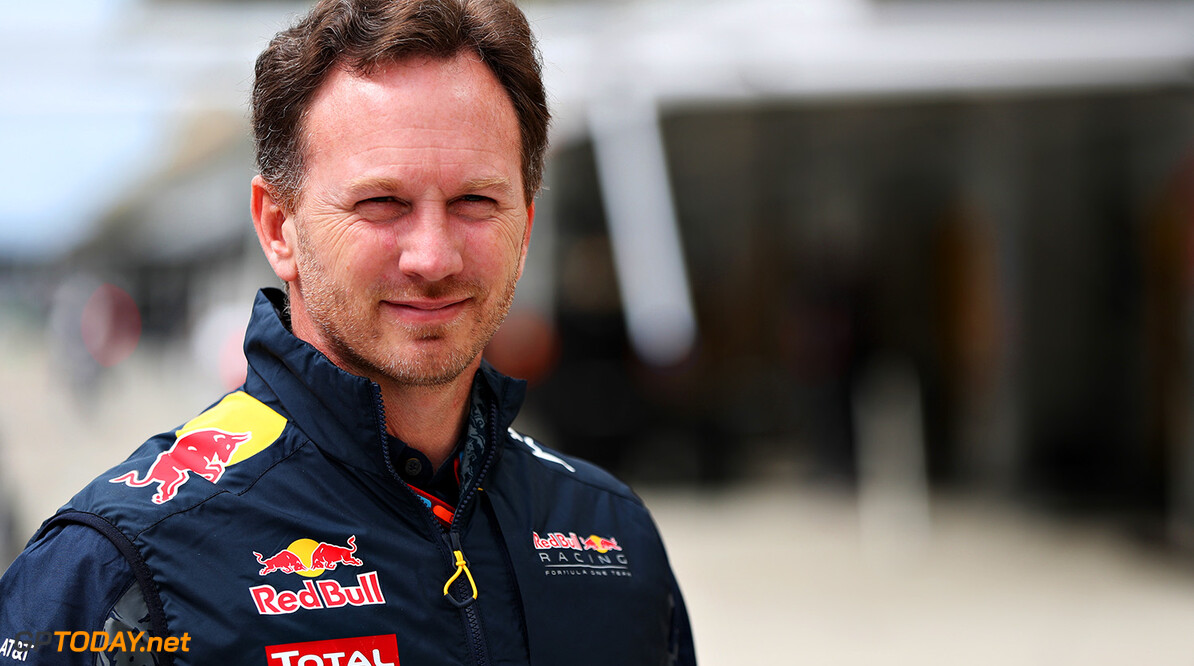 SOCHI, RUSSIA - APRIL 29: Red Bull Racing Team Principal Christian Horner in the Pitlane during practice for the Formula One Grand Prix of Russia at Sochi Autodrom on April 29, 2016 in Sochi, Russia.  (Photo by Mark Thompson/Getty Images) // Getty Images / Red Bull Content Pool  // P-20160429-00029 // Usage for editorial use only // Please go to www.redbullcontentpool.com for further information. // 
F1 Grand Prix of Russia - Practice
Mark Thompson
Sochi
Russian Federation

P-20160429-00029