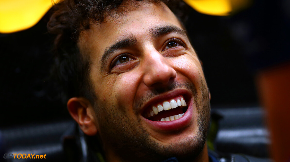 MONTMELO, SPAIN - MAY 17:  Daniel Ricciardo of Australia and Red Bull Racing smiles as he sits in his car in the garage during day one of Formula One testing at Circuit de Catalunya on May 17, 2016 in Montmelo, Spain.  (Photo by Dan Istitene/Getty Images) // Getty Images / Red Bull Content Pool  // P-20160517-00609 // Usage for editorial use only // Please go to www.redbullcontentpool.com for further information. // 
F1 Testing In Barcelona
Dan Istitene

Spain

P-20160517-00609