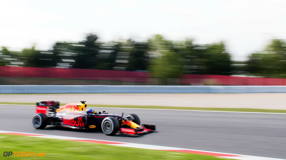 MONTMELO, SPAIN - MAY 18:  Max Verstappen of Netherlands drives the Red Bull Racing Red Bull-TAG Heuer RB12 TAG Heuer during day two of F1 in-season tests at Circuit de Catalunya on May 18, 2016 in Montmelo, Spain.  (Photo by Alex Caparros/Getty Images) // Getty Images / Red Bull Content Pool  // P-20160518-00764 // Usage for editorial use only // Please go to www.redbullcontentpool.com for further information. // 
F1 Testing In Barcelona
Alex Caparros

Spain

P-20160518-00764