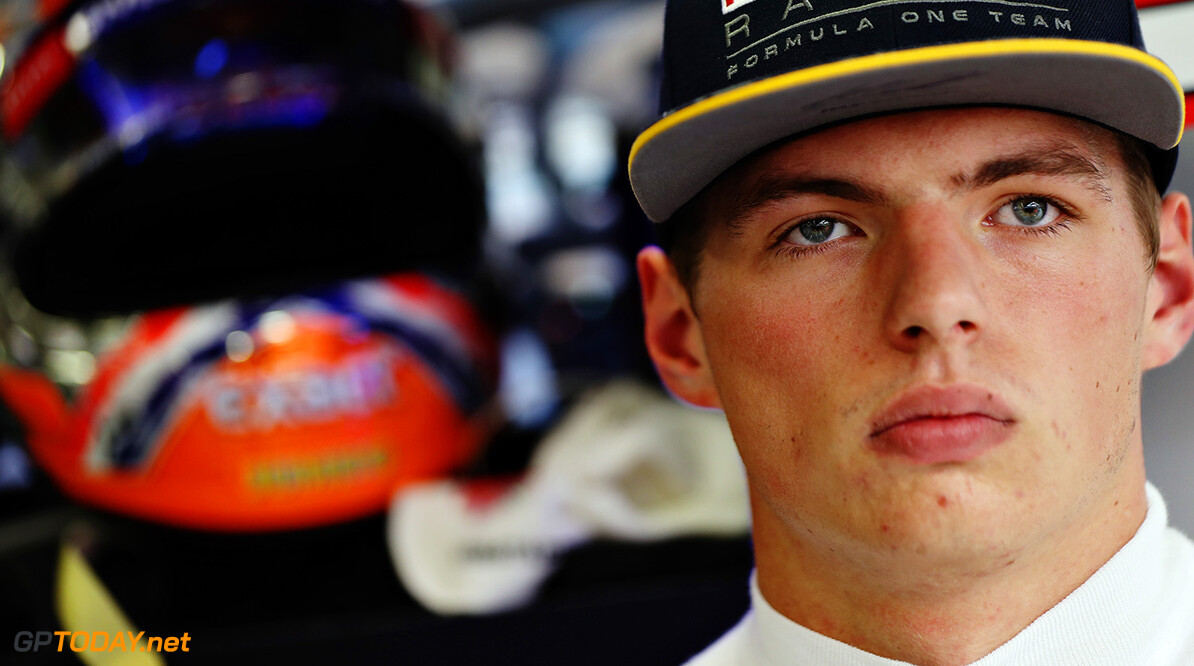 SINGAPORE - SEPTEMBER 16:  Max Verstappen of Netherlands and Red Bull Racing in the garage during practice for the Formula One Grand Prix of Singapore at Marina Bay Street Circuit on September 16, 2016 in Singapore.  (Photo by Mark Thompson/Getty Images) // Getty Images / Red Bull Content Pool  // P-20160916-00291 // Usage for editorial use only // Please go to www.redbullcontentpool.com for further information. // 
F1 Grand Prix of Singapore - Practice
Mark Thompson
Singapore
Singapore

P-20160916-00291