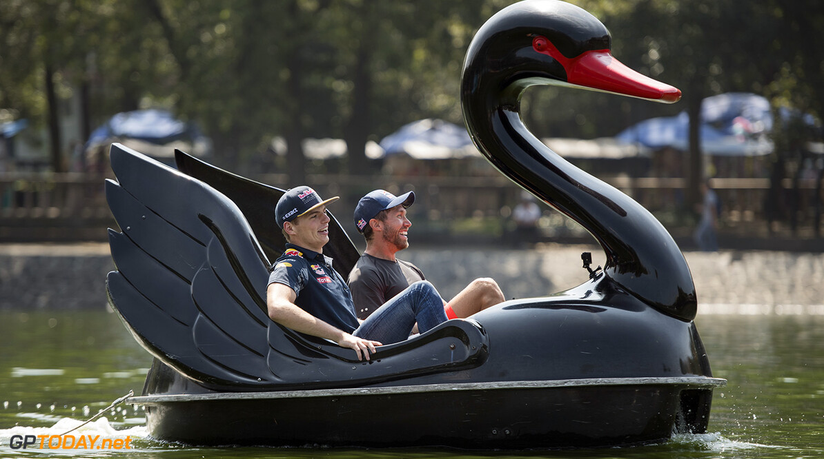 Max Verstappen and Patrick Loliger at Lago Mayor de Chapultepec during a rowing session with Patrick Loliger in Mexico City on October 26th, 2016. // Cesar Durione / Red Bull Content Pool // P-20161027-00961 // Usage for editorial use only // Please go to www.redbullcontentpool.com for further information. // 
Max Verstappen and Patrick Loliger
Marcos Ferro
Mexico City
Mexico

P-20161027-00961