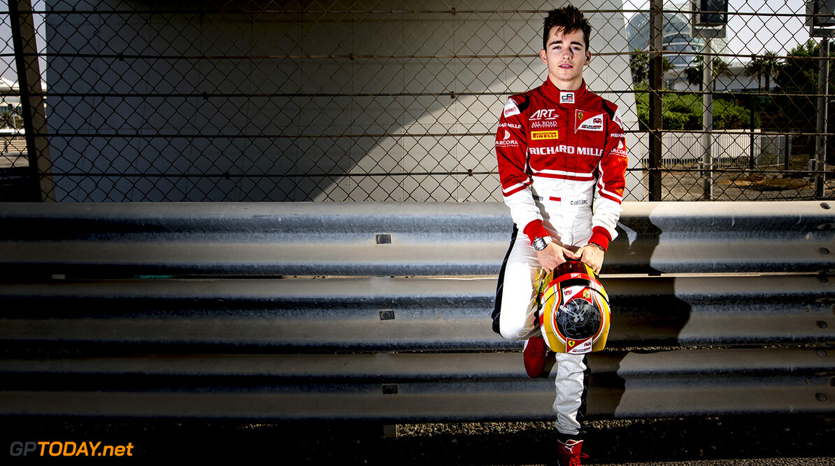 Charles Leclerc does testing for 2017 GP3 cars