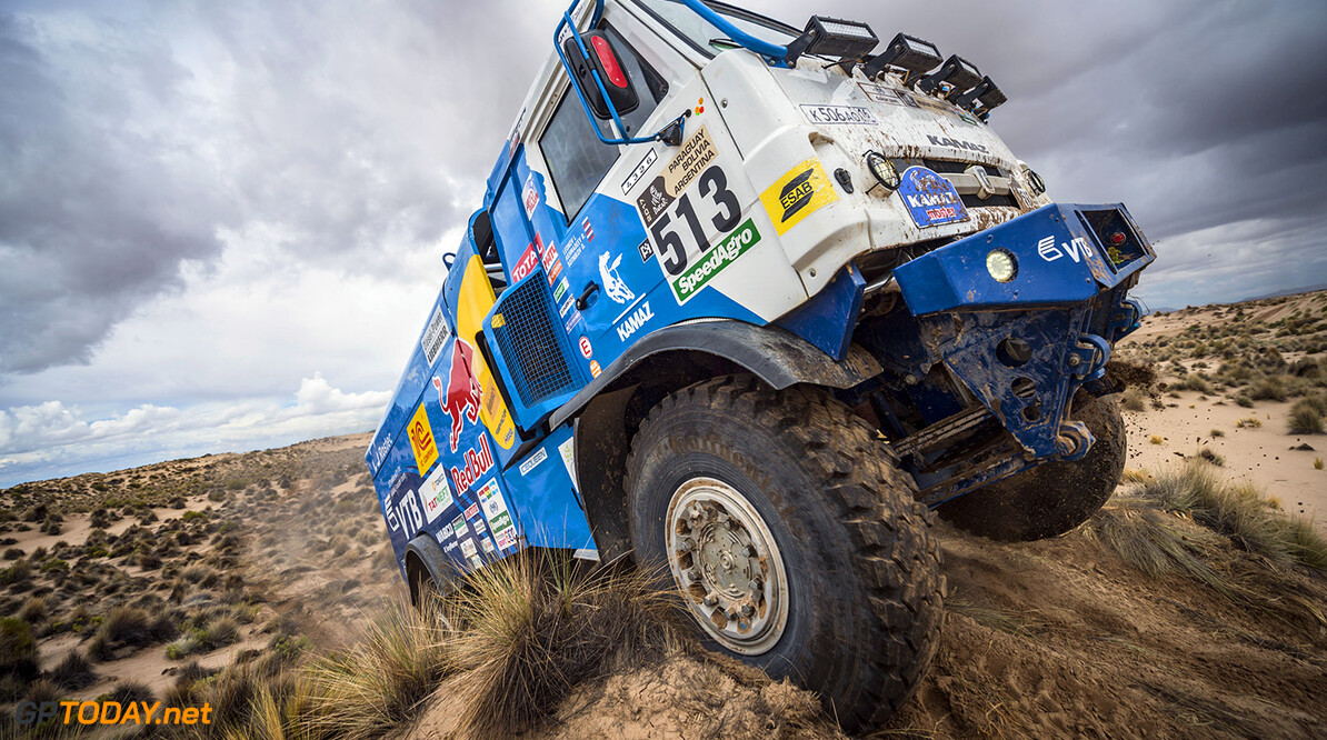 Dmitry Sotnikov (RUS) of Team KAMAZ-Master races during stage 07 of Rally Dakar 2017 from La Paz to Uyuni, Bolivia on January 09, 2017 // Marcelo Maragni/Red Bull Content Pool // P-20170109-01407 // Usage for editorial use only // Please go to www.redbullcontentpool.com for further information. // 
Dmitry Sotnikov

Uyuni
Bolivia

P-20170109-01407