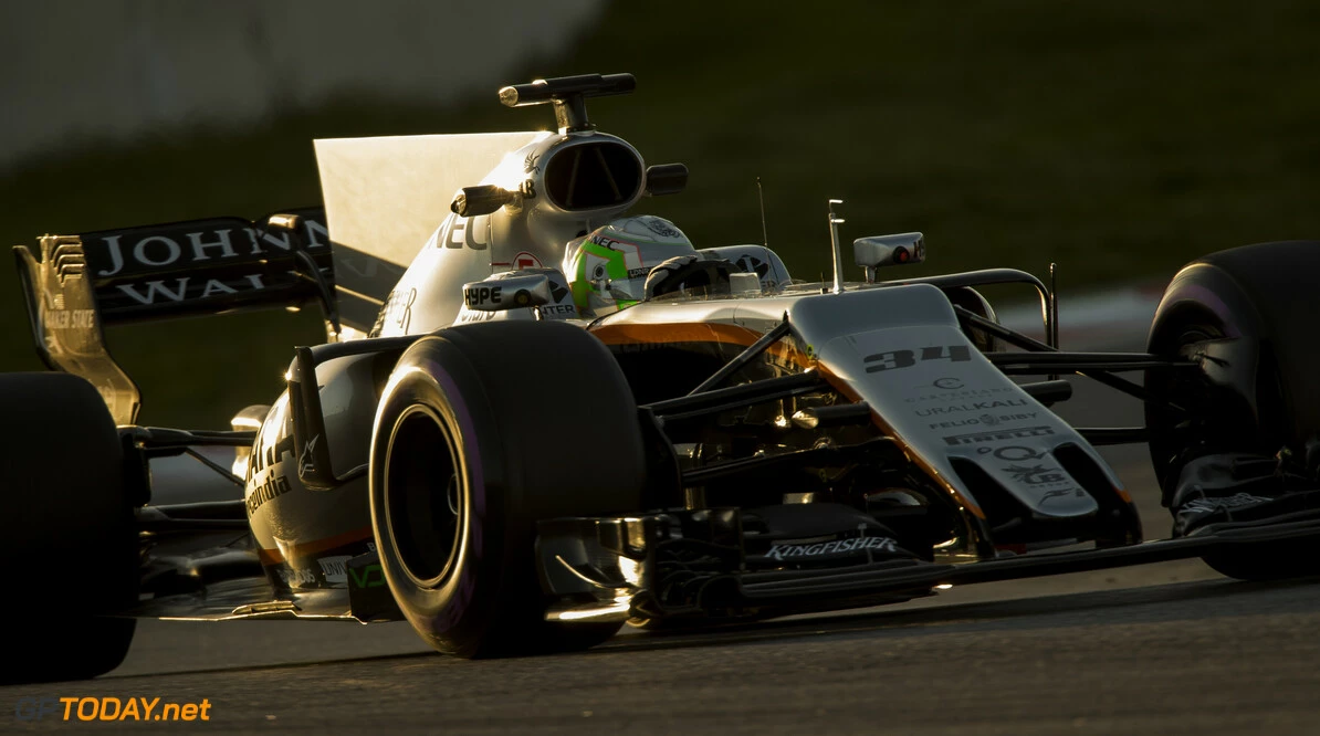 170301RF25217
Barcelona, Spain - 01 March 2017: #34 Sahara Force India F1 Team Development Driver Alfonso Celis Jr (MEX) during Formula 1 Pre-Season Testing 2017 at Circuit de Barcelona-Catalunya, Barcelona, Spain.
Formula 1 Pre-Season Testing 2017
Ronald Fleurbaaij
Barcelona
Spain

Barcelona Spain Formula 1 Pre-Season Testing 2017 Circuit de Barcelona-Catalunya Sports