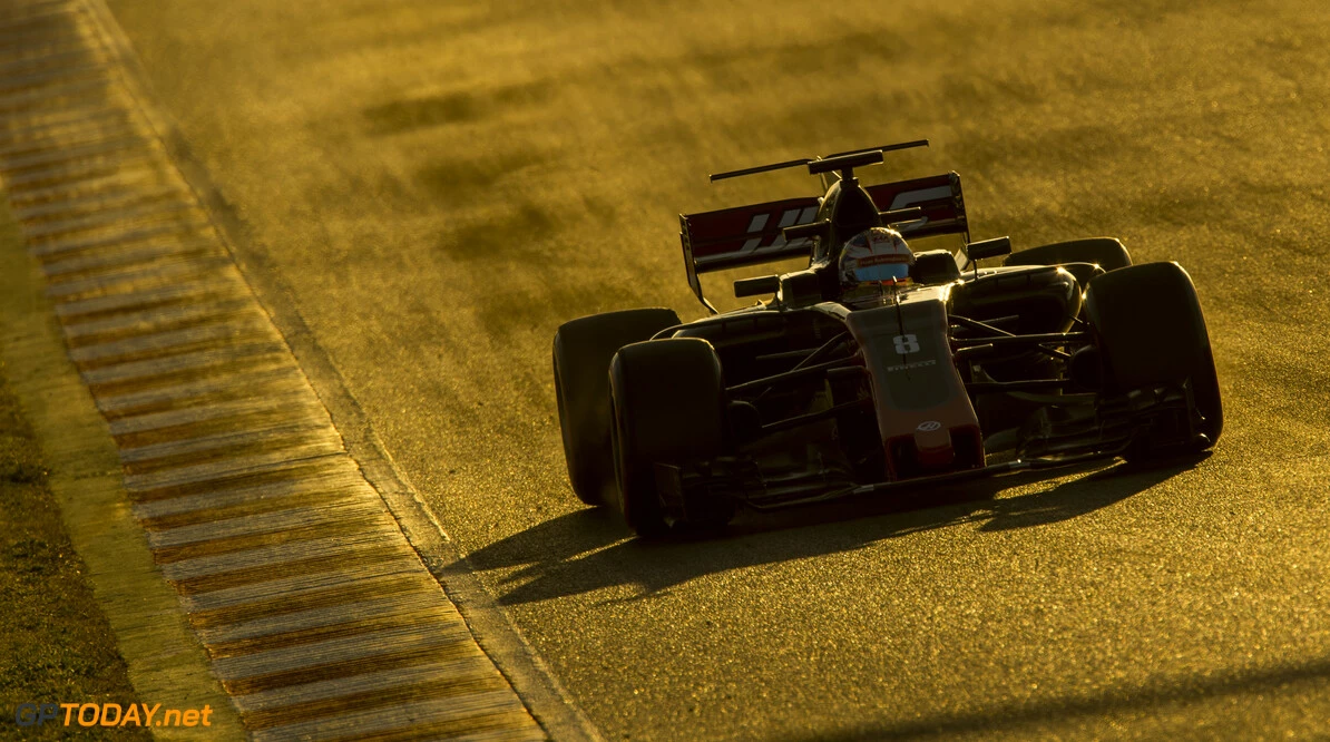 170301RF25193
Barcelona, Spain - 01 March 2017: #8 Romain Grosjean (FRA), Haas F1 Team, during Formula 1 Pre-Season Testing 2017 at Circuit de Barcelona-Catalunya, Barcelona, Spain.
Formula 1 Pre-Season Testing 2017
Ronald Fleurbaaij
Barcelona
Spain

Barcelona Spain Formula 1 Pre-Season Testing 2017 Circuit de Barcelona-Catalunya Sports