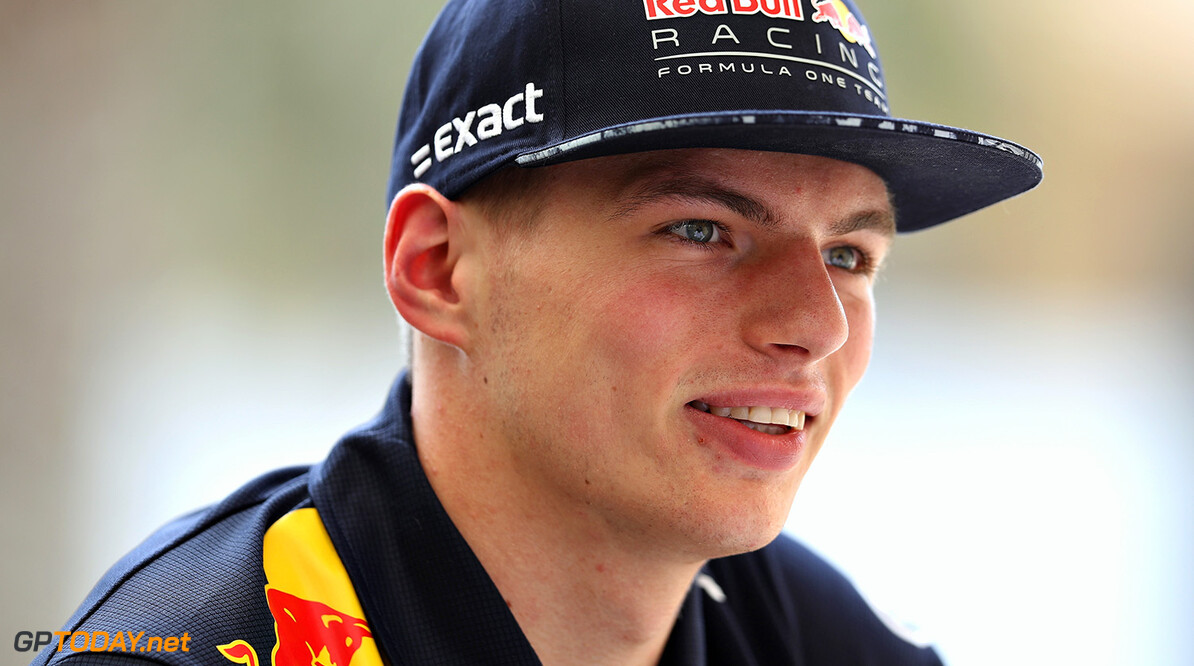 BAHRAIN, BAHRAIN - APRIL 14:  Max Verstappen of Netherlands and Red Bull Racing in the Paddock before practice for the Bahrain Formula One Grand Prix at Bahrain International Circuit on April 14, 2017 in Bahrain, Bahrain.  (Photo by Mark Thompson/Getty Images) // Getty Images / Red Bull Content Pool  // P-20170414-00602 // Usage for editorial use only // Please go to www.redbullcontentpool.com for further information. // 
F1 Grand Prix of Bahrain - Practice
Mark Thompson

Bahrain

P-20170414-00602