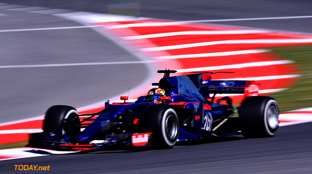 MONTMELO, SPAIN - MAY 12: Daniil Kvyat of Russia driving the (26) Scuderia Toro Rosso STR12 on track during practice for the Spanish Formula One Grand Prix at Circuit de Catalunya on May 12, 2017 in Montmelo, Spain.  (Photo by Alex Caparros/Getty Images) // Getty Images / Red Bull Content Pool  // P-20170512-00592 // Usage for editorial use only // Please go to www.redbullcontentpool.com for further information. // 
Spanish F1 Grand Prix - Practice
Alex Caparros

Spain

P-20170512-00592