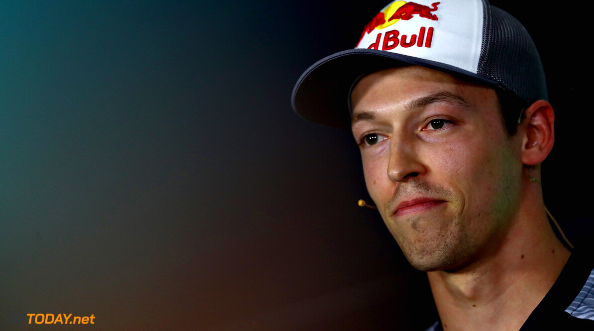 BAKU, AZERBAIJAN - JUNE 22:  Daniil Kvyat of Russia and Scuderia Toro Rosso in the Drivers Press Conference during previews ahead of the European Formula One Grand Prix at Baku City Circuit on June 22, 2017 in Baku, Azerbaijan.  (Photo by Dan Istitene/Getty Images) // Getty Images / Red Bull Content Pool  // P-20170622-00955 // Usage for editorial use only // Please go to www.redbullcontentpool.com for further information. // 
European F1 Grand Prix - Previews
Dan Istitene
Baku
Azerbaijan

P-20170622-00955