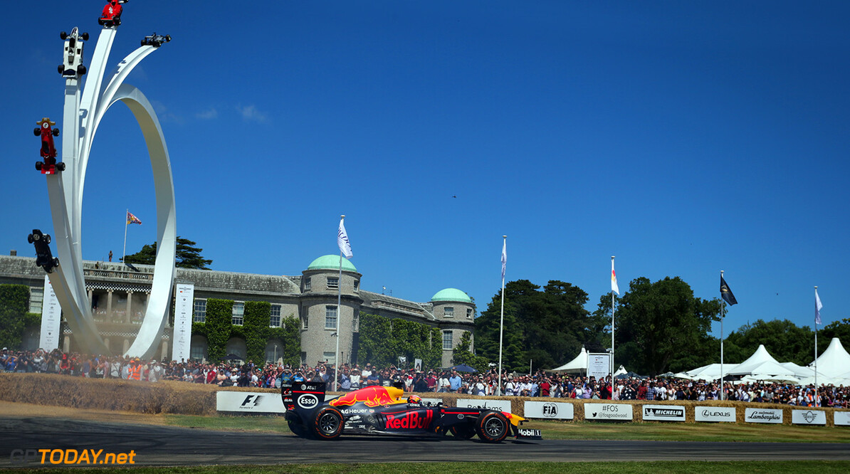 CHICHESTER, ENGLAND - JULY 02:  Pierre Gasly of France and Red Bull Racing drives during the Goodwood Festival of Speed at Goodwood on July 2, 2017 in Chichester, England.  (Photo by James Bearne/Getty Images) // Getty Images / Red Bull Content Pool  // P-20170702-00577 // Usage for editorial use only // Please go to www.redbullcontentpool.com for further information. // 
Goodwood Festival of Speed

Goodwood House
United Kingdom

P-20170702-00577