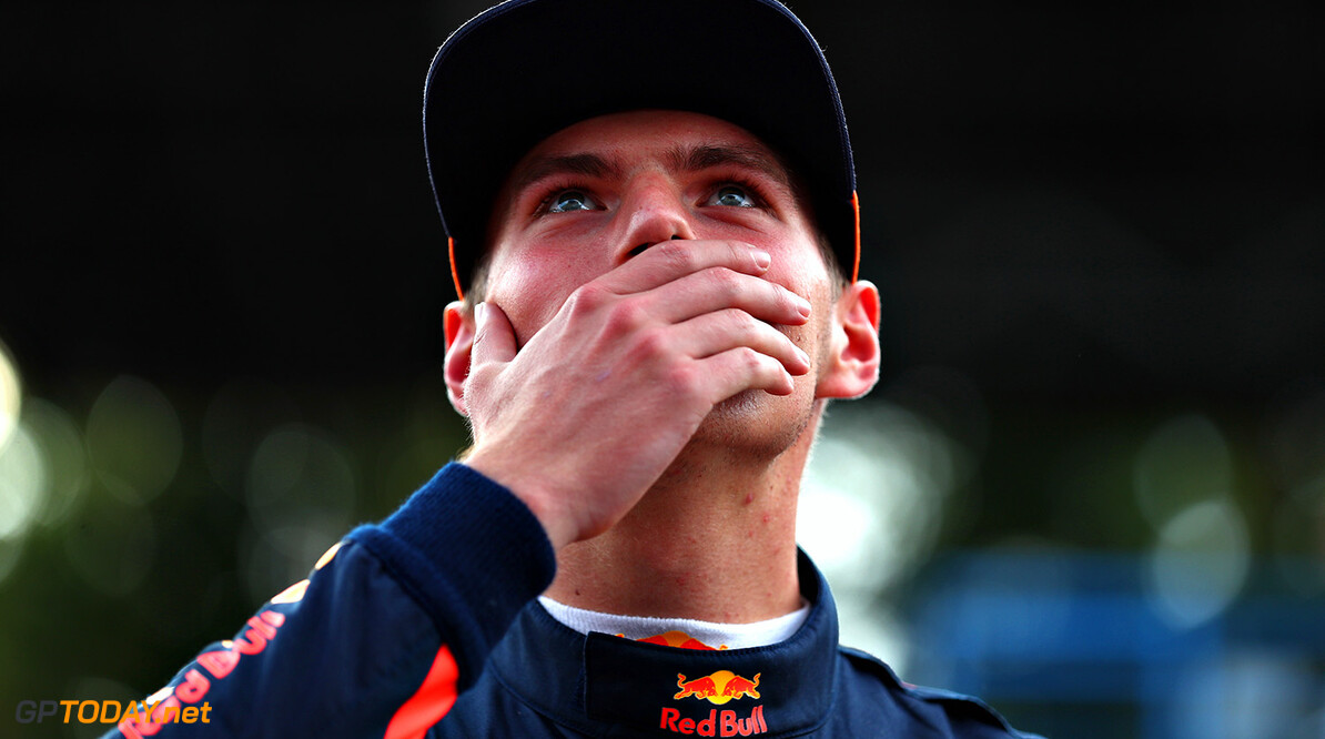 MONZA, ITALY - AUGUST 31:  Max Verstappen of Netherlands and Red Bull Racing looks into the crowd at a karting event during previews for the Formula One Grand Prix of Italy at Autodromo di Monza on August 31, 2017 in Monza, Italy.  (Photo by Dan Istitene/Getty Images) // Getty Images / Red Bull Content Pool  // P-20170831-12738 // Usage for editorial use only // Please go to www.redbullcontentpool.com for further information. // 
F1 Grand Prix of Italy - Previews
Dan Istitene
Monza
Italy

P-20170831-12738