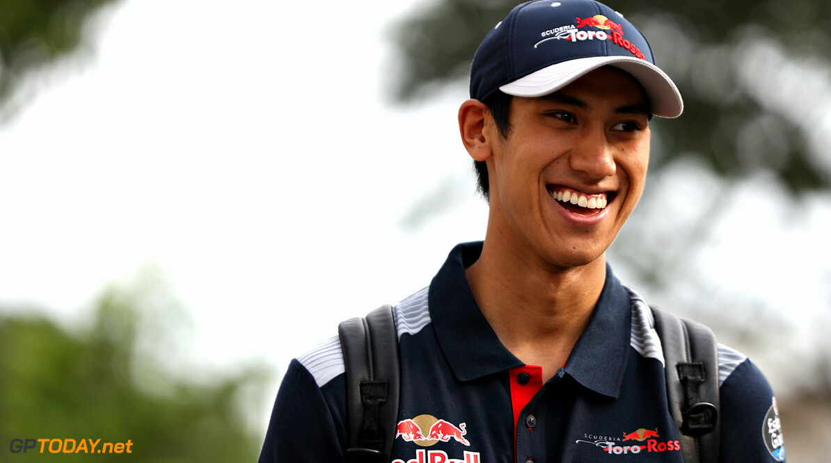 SINGAPORE - SEPTEMBER 14:  Sean Gelael of Indonesia and Scuderia Toro Rosso walks in the Paddock during previews ahead of the Formula One Grand Prix of Singapore at Marina Bay Street Circuit on September 14, 2017 in Singapore.  (Photo by Mark Thompson/Getty Images) // Getty Images / Red Bull Content Pool  // P-20170914-00423 // Usage for editorial use only // Please go to www.redbullcontentpool.com for further information. // 
F1 Grand Prix of Singapore - Previews
Mark Thompson
Singapore
Singapore

P-20170914-00423