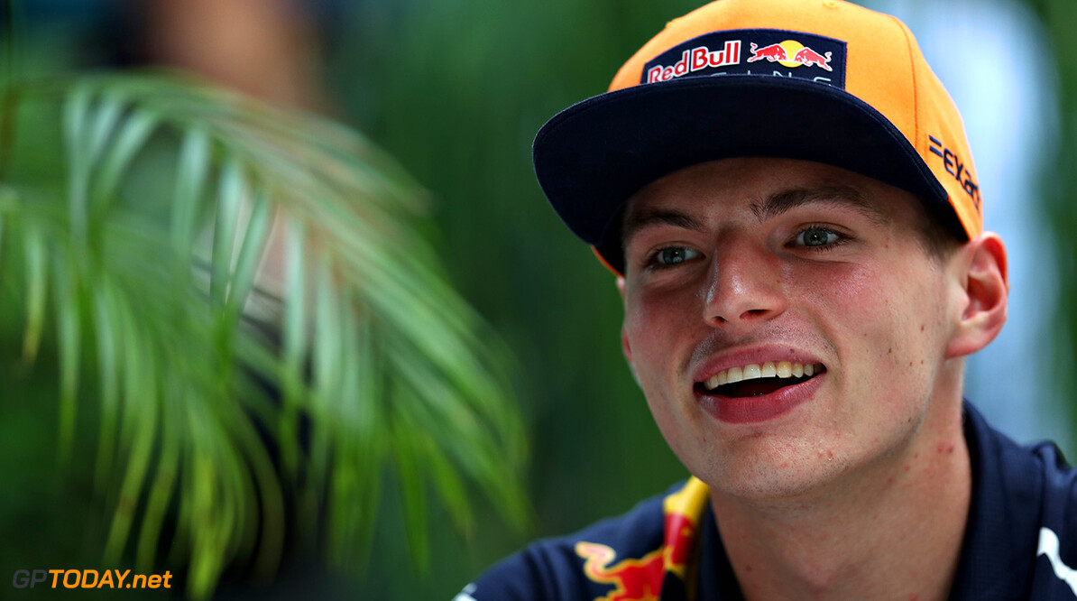 KUALA LUMPUR, MALAYSIA - SEPTEMBER 29:  Max Verstappen of Netherlands and Red Bull Racing looks on after practice for the Malaysia Formula One Grand Prix at Sepang Circuit on September 29, 2017 in Kuala Lumpur, Malaysia.  (Photo by Mark Thompson/Getty Images) // Getty Images / Red Bull Content Pool  // P-20170929-01004 // Usage for editorial use only // Please go to www.redbullcontentpool.com for further information. // 
F1 Grand Prix of Malaysia - Practice
Mark Thompson
Sepang
Malaysia

P-20170929-01004