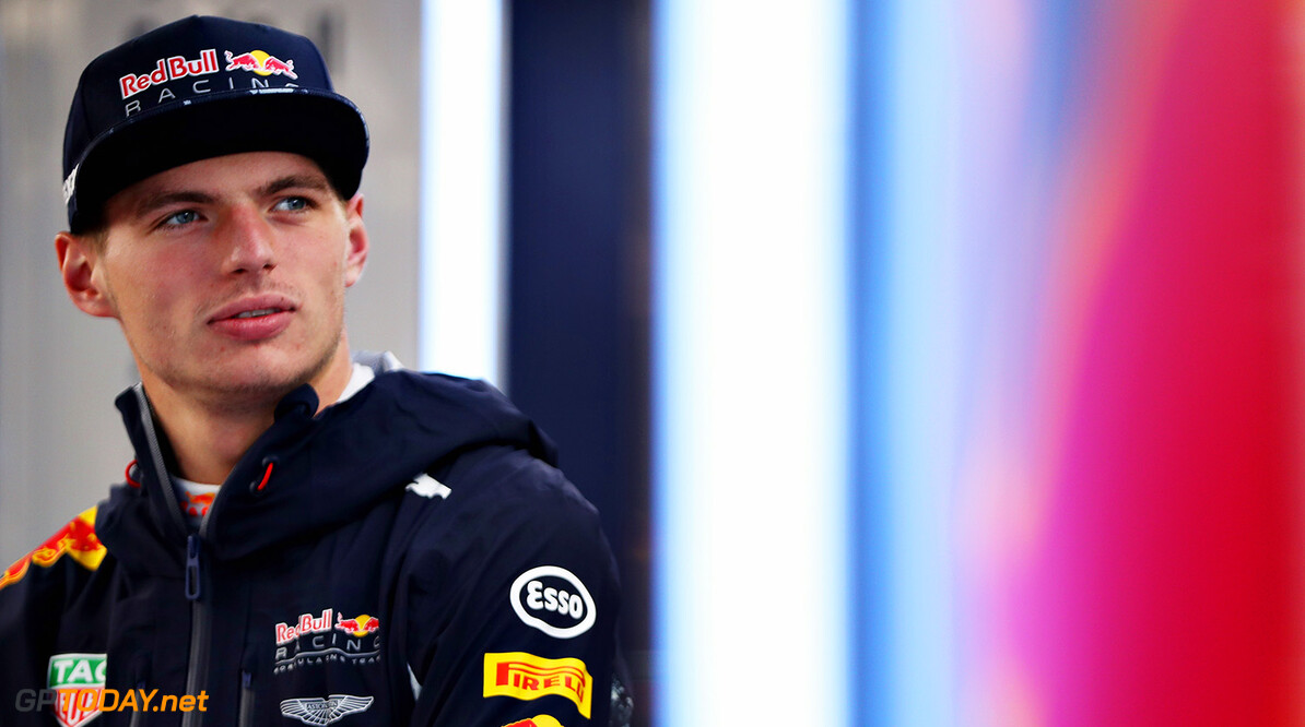 SUZUKA, JAPAN - OCTOBER 06:  Max Verstappen of Netherlands and Red Bull Racing looks on in the garage during practice for the Formula One Grand Prix of Japan at Suzuka Circuit on October 6, 2017 in Suzuka.  (Photo by Mark Thompson/Getty Images) // Getty Images / Red Bull Content Pool  // P-20171006-00450 // Usage for editorial use only // Please go to www.redbullcontentpool.com for further information. // 
F1 Grand Prix of Japan - Practice
Mark Thompson
Suzuka
Japan

P-20171006-00450