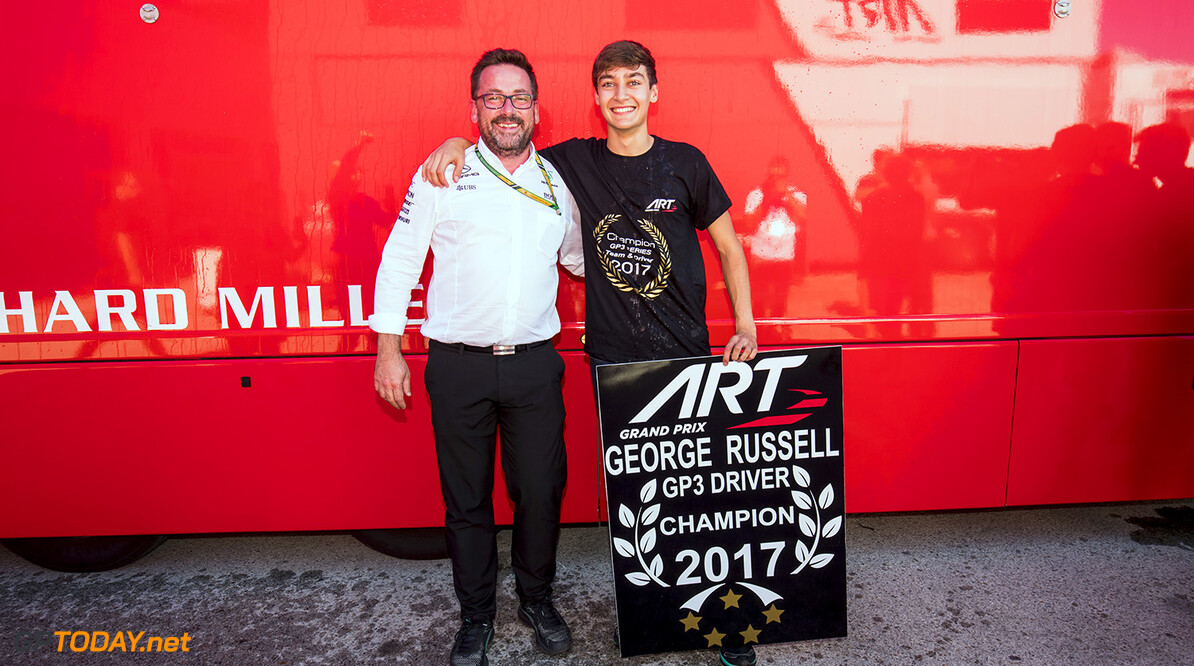 2017 GP3 Series Round 7. 
Circuito de Jerez, Jerez, Spain.
Sunday 8 October 2017.
George Russell (GBR, ART Grand Prix). 
Photo: Zak Mauger/GP3 Series Media Service.
ref: Digital Image _56I7508


Zak Mauger



Race Two 2 portrait