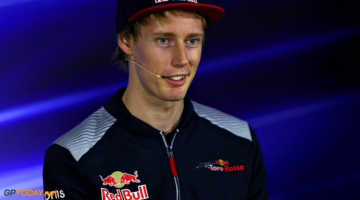 SAO PAULO, BRAZIL - NOVEMBER 09:  Brendon Hartley of New Zealand and Scuderia Toro Rosso in the Drivers Press Conference during previews for the Formula One Grand Prix of Brazil at Autodromo Jose Carlos Pace on November 9, 2017 in Sao Paulo, Brazil.  (Photo by Dan Istitene/Getty Images) // Getty Images / Red Bull Content Pool  // P-20171109-00826 // Usage for editorial use only // Please go to www.redbullcontentpool.com for further information. // 
F1 Grand Prix of Brazil - Previews
Dan Istitene
Sao Paulo
Brazil

P-20171109-00826