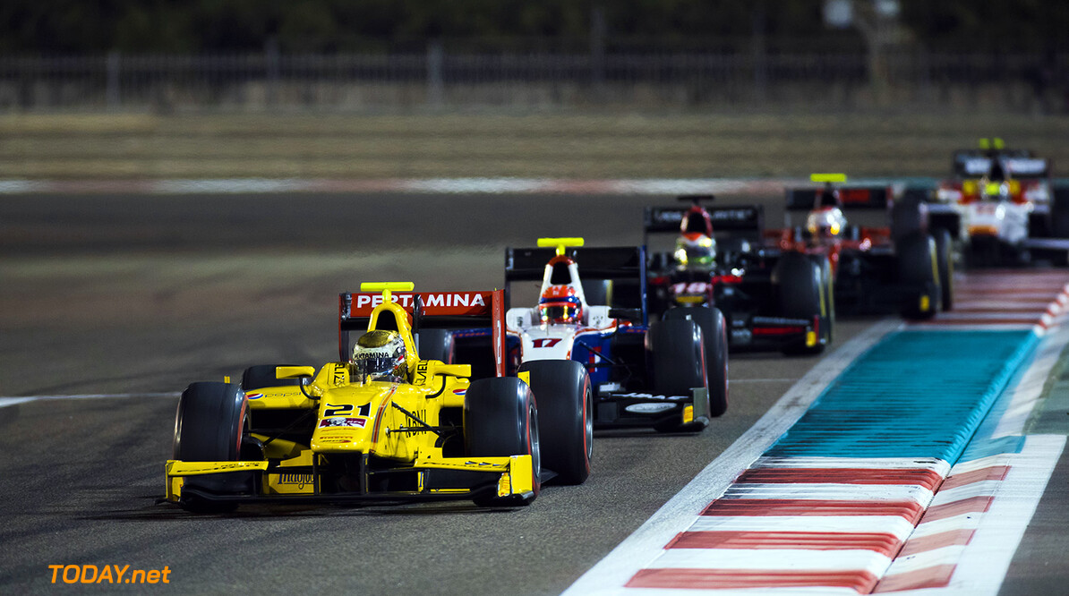 2017 FIA Formula 2 Round 11.
Yas Marina Circuit, Abu Dhabi, United Arab Emirates.
Saturday 25 November 2017.
Sean Gelael (INA, Pertamina Arden). 
Photo: Sam Bloxham/FIA Formula 2.
ref: Digital Image _W6I3343


Sam Bloxham



Race One