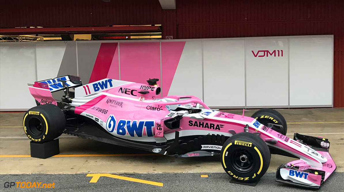 Perez en Ocon trekken doek van Force India  VJM11