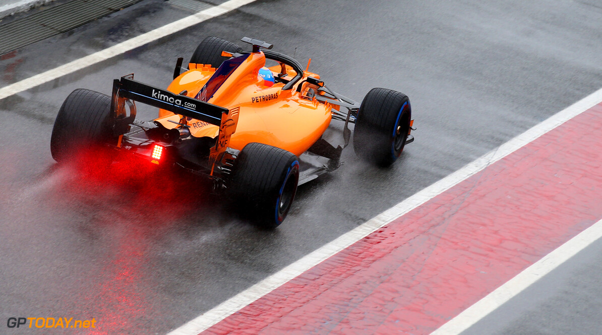 McLaren werkt filmdag af op het Circuit de Catalunya