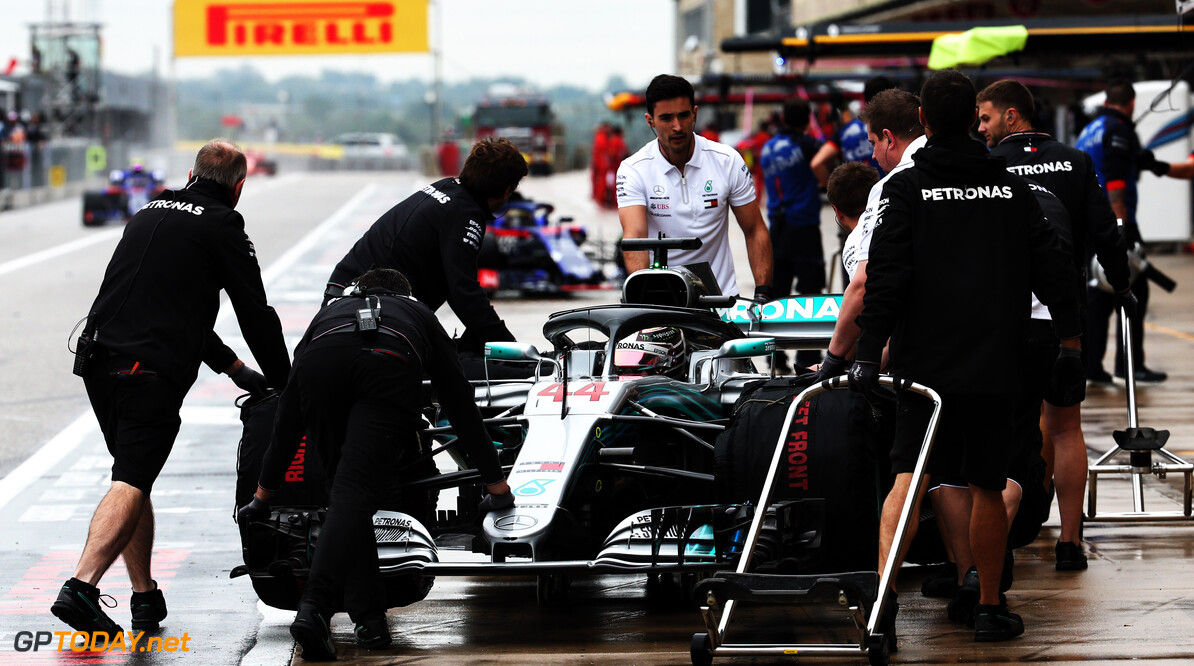 <strong>FP1:</strong> Hamilton tops wet session ahead of Bottas