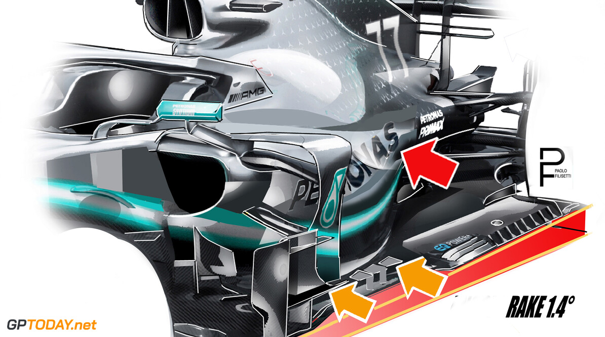 Mercedes denkt dat kerbstone schade aan Hamilton's auto heeft veroorzaakt