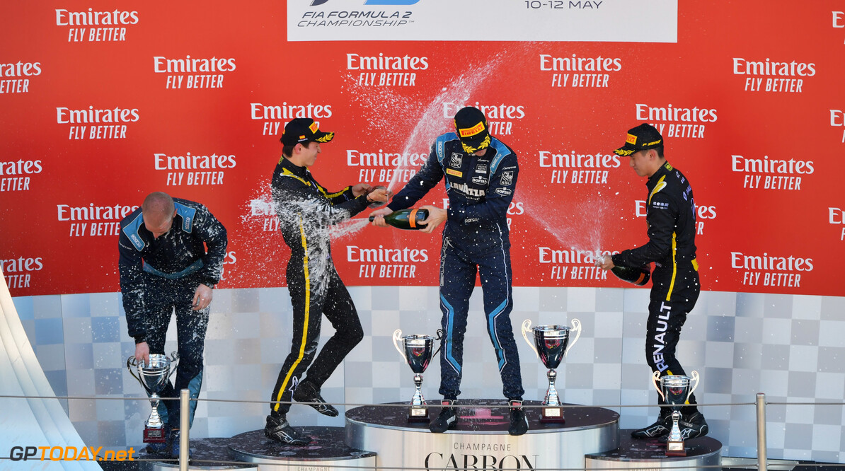2019 Barcelona
CIRCUIT DE BARCELONA-CATALUNYA, SPAIN - MAY 11: Nicholas Latifi (CAN, DAMS), celebrates on the podium with Jack Aitken (GBR, CAMPOS RACING), and Guanyu Zhou (CHN, UNI VIRTUOSI) during the Barcelona at Circuit de Barcelona-Catalunya on May 11, 2019 in Circuit de Barcelona-Catalunya, Spain. (Photo by Jerry Andre / LAT Images / FIA F2 Championship)
2019 Barcelona
Jerry Andre

Spain

ts-live