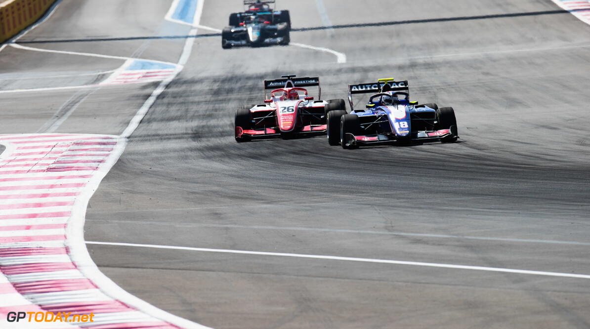 FIA Formula 3
CIRCUIT PAUL RICARD, FRANCE - JUNE 22: Pedro Piquet (BRA, Trident) and Marcus Armstrong (NZL, PREMA Racing) during the Paul Ricard at Circuit Paul Ricard on June 22, 2019 in Circuit Paul Ricard, France. (Photo by Joe Portlock / LAT Images / FIA F3 Championship)
FIA Formula 3
Joe Portlock

France

FIA Formula 3 F3 Formula 3 FIA F3