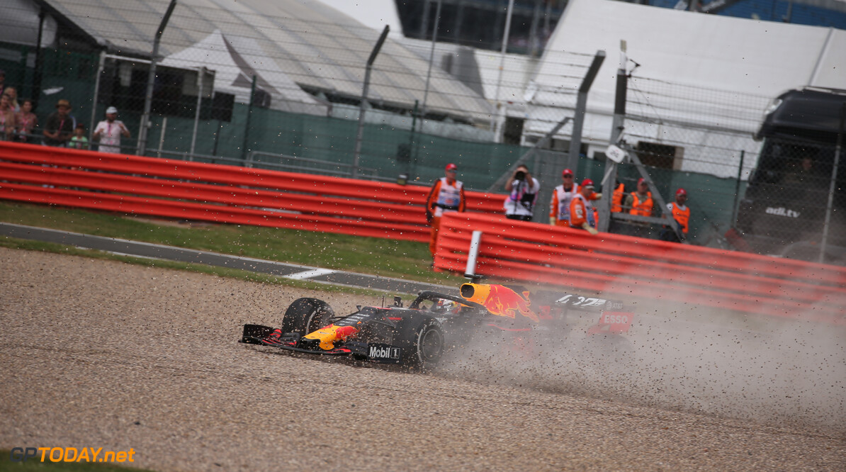 Formula One World Championship
Sebastian Vettel (GER) Ferrari SF90 crashes into the back of Max Verstappen (NLD) Red Bull Racing RB15.
14.07.2019. Formula 1 World Championship, Rd 10, British Grand Prix, Silverstone, England, Race Day.
- www.xpbimages.com, EMail: requests@xpbimages.com - copy of publication required for printed pictures. Every used picture is fee-liable. (C) Copyright: Batchelor / XPB Images
Motor Racing - Formula One World Championship - British Grand Prix - Race Day - Silverstone, England
XPB Images
Silverstone
England

Formel1 Formel F1 Formula 1 Formula1 GP Grand Prix one Circuit Silverstone England Britain British United Kingdom UK Sunday 14 07 7 2019 Race Action Track
