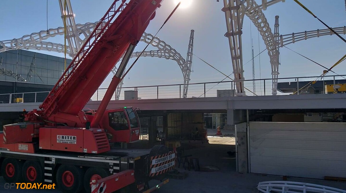 Nieuwe pitcomplex Interlagos in volle aanbouw