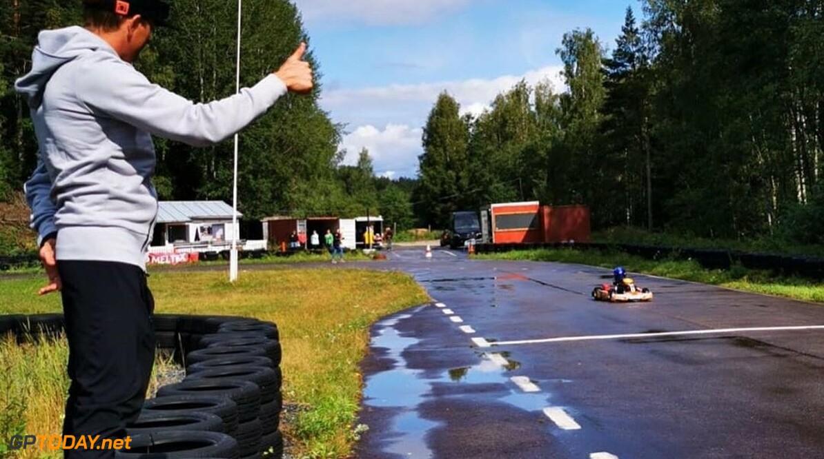Raikkonen's son Robin gets first taste in a go-kart