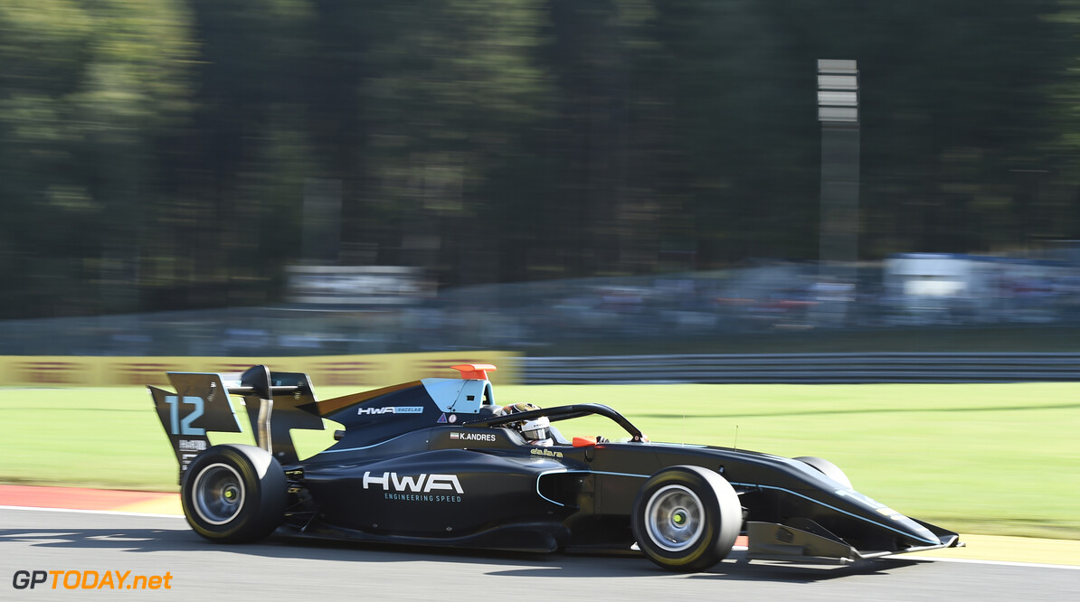 FIA Formula 3
SPA-FRANCORCHAMPS, BELGIUM - AUGUST 30: Keyvan Andres (IRN, HWA RACELAB) during the Spa-Francorchamps at Spa-Francorchamps on August 30, 2019 in Spa-Francorchamps, Belgium. (Photo by Gareth Harford / LAT Images / FIA F3 Championship)
FIA Formula 3
Gareth Harford

Belgium

FIA Formula 3 F3 Formula 3 FIA F3