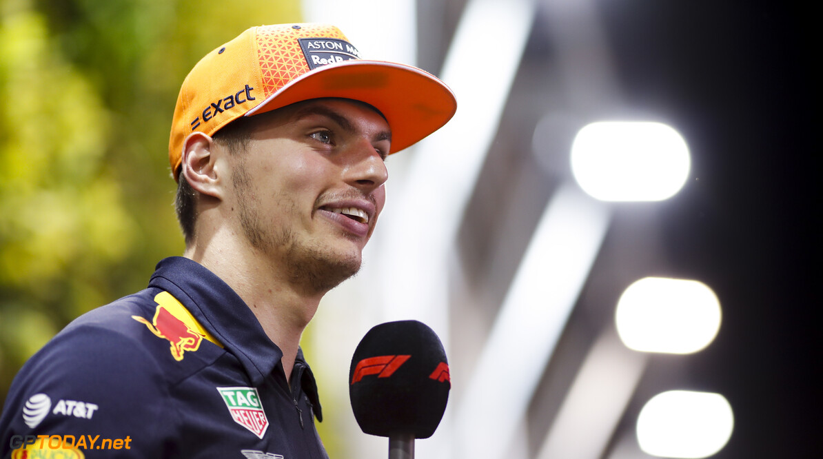2019 Singapore GP
SINGAPORE STREET CIRCUIT, SINGAPORE - SEPTEMBER 19: Max Verstappen, Red Bull Racing speaks to the media during the Singapore GP at Singapore Street Circuit on September 19, 2019 in Singapore Street Circuit, Singapore. (Photo by Zak Mauger / Motorsport Images)
2019 Singapore GP
Zak Mauger

Singapore

Portrait