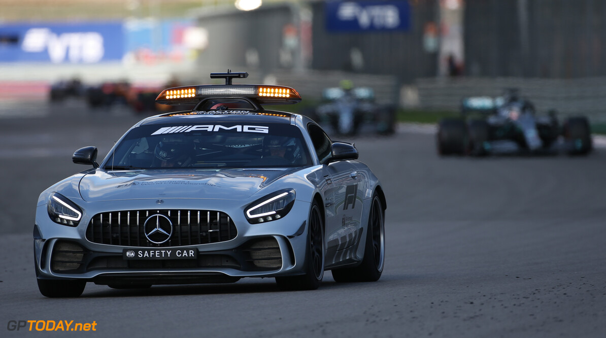 Formula One World Championship
Safety Car
29.09.2019. Formula 1 World Championship, Rd 16, Russian Grand Prix, Sochi Autodrom, Sochi, Russia, Race Day.
- www.xpbimages.com, EMail: requests@xpbimages.com - copy of publication required for printed pictures. Every used picture is fee-liable. (C) Copyright: Charniaux / XPB Images
Motor Racing - Formula One World Championship - Russian Grand Prix - Race Day - Sochi, Russia
XPB Images
Sochi
Russia

Formel1 Formel F1 Formula 1 Formula1 GP Grand Prix one Russia Russian Sochi Sochi Autodrom Sochi Autodrome Autodrome Autodrom Sunday September 29 09 9 2019 Race Action Track