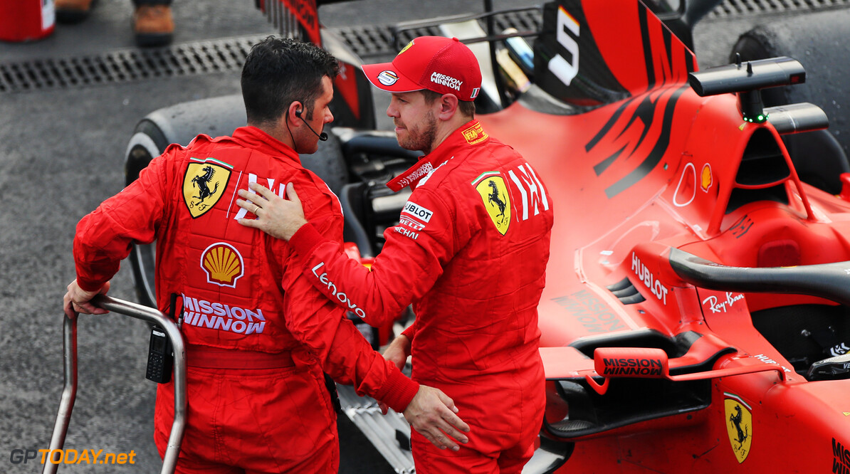 Vettel defends Ferrari's strategy after Mercedes win