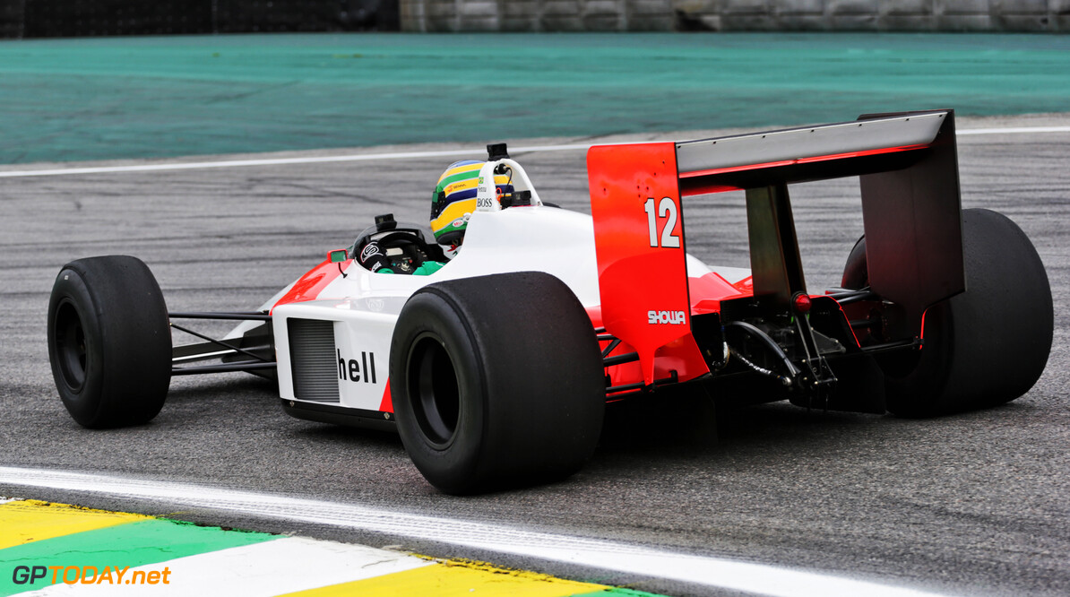 1988 McLaren MP4/4 returns to the Interlagos circuit