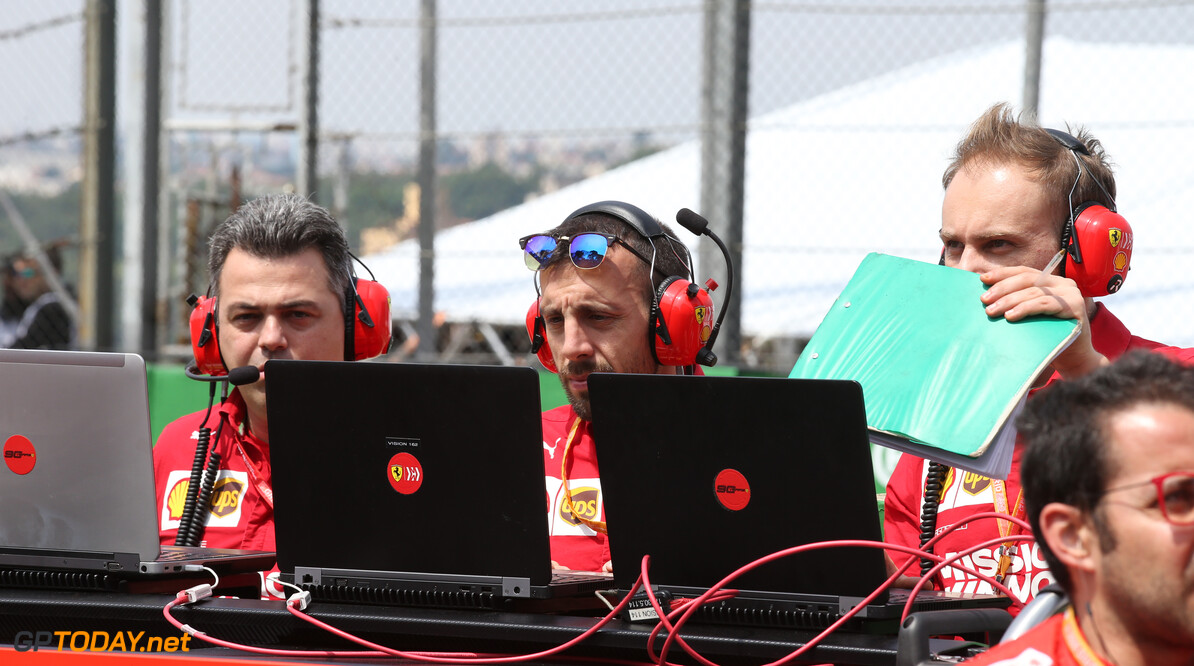 Formula One World Championship
Ferrari Engineers on their laptops on the grid
17.11.2019. Formula 1 World Championship, Rd 20, Brazilian Grand Prix, Sao Paulo, Brazil, Race Day.
- www.xpbimages.com, EMail: requests@xpbimages.com (C) Copyright: Batchelor / XPB Images
Motor Racing - Formula One World Championship - Brazilian Grand Prix - Race Day - Sao Paulo, Brazil
XPB Images
Sao Paulo
Brazil

Formel1 Formel F1 Formula 1 Formula1 GP Grand Prix one November Brazil Brasil Brazilian Brasilian Sao Paulo Interlagos Autodromo Sunday 17 11 2019 Grid Portrait computer laptop