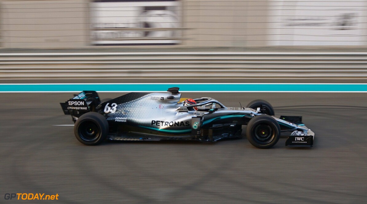 Russell completes 18-inch tyre testing in Abu Dhabi for Pirelli