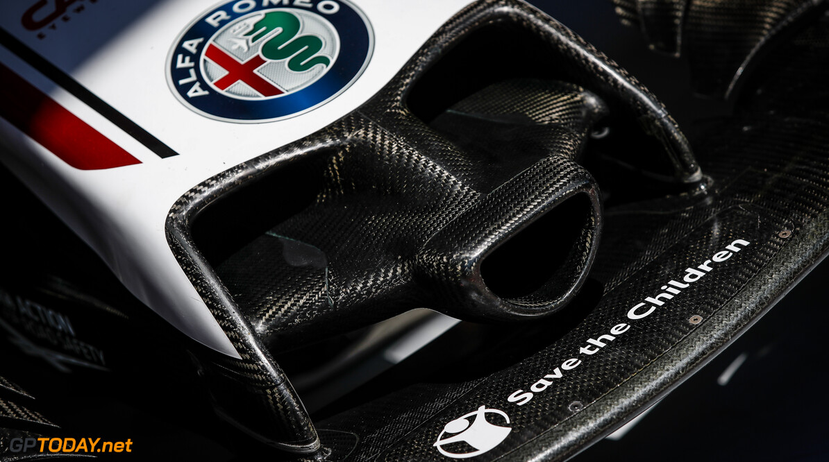 Alfa Romeo Racing ORLEN C39, mechanical detail of front wing during the Formula 1 Rolex Grosser Preis von Osterreich 2020, Austrian Grand Prix from July 02 to 05, 2020 on the Red Bull Ring, in Spielberg, Austria - Photo Florent Gooden / DPPI
F1 - AUSTRIAN GRAND PRIX 2020

Florent Gooden
Spielberg
Austria

2020 AUTRICHE Austria FORMULA 1 FORMULE 1 FORMULE UN GRAND PRIX MARS MOTOR RACING Motorsport Red Bull Ring Spielberg europe f1 save the children
