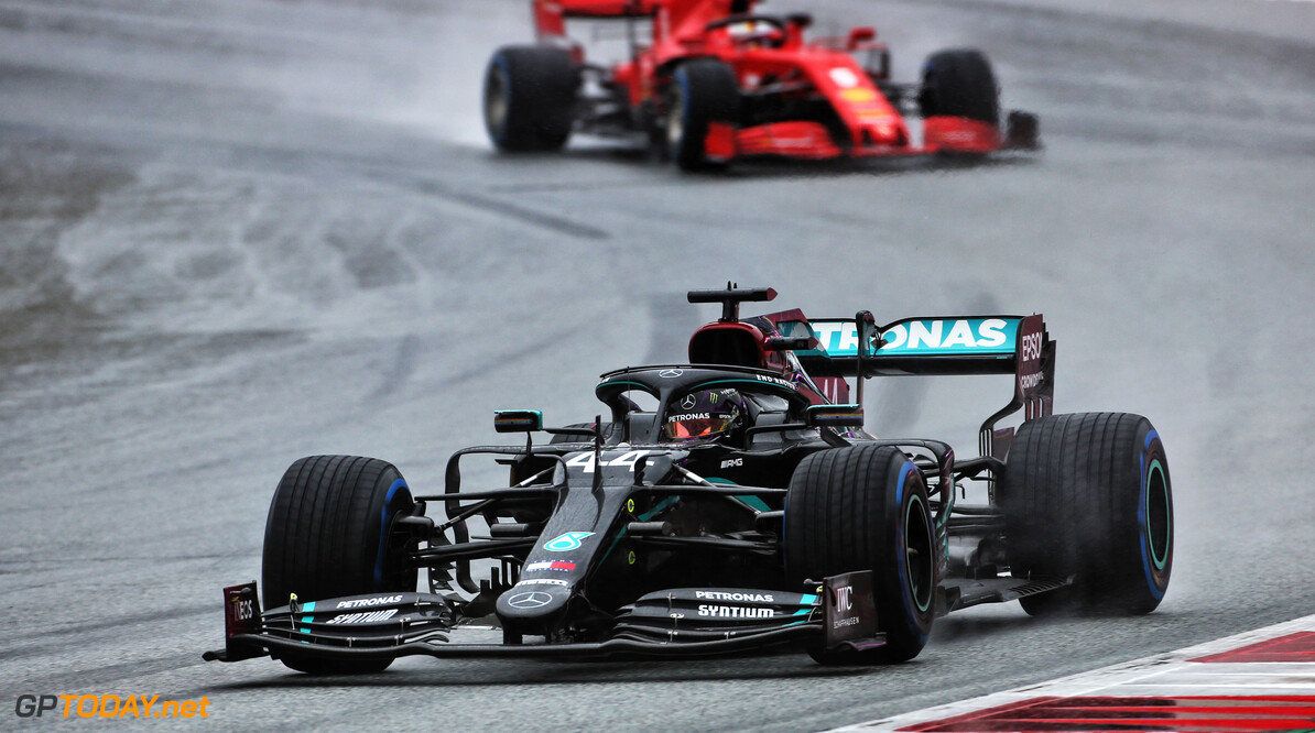 <strong>Qualifying:</strong> Hamilton storms to Styrian pole in wet conditions