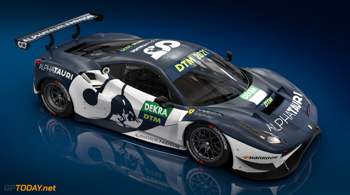 Graphic rendering of the Ferrari 488 GT3 Evo 2020 to be driven by Alex Albon and Nick Cassidy in the 2021 DTM series. // Red Bull Media House // SI202102020014 // Usage for editorial use only // 
AlphaTauri Car Livery




SI202102020014