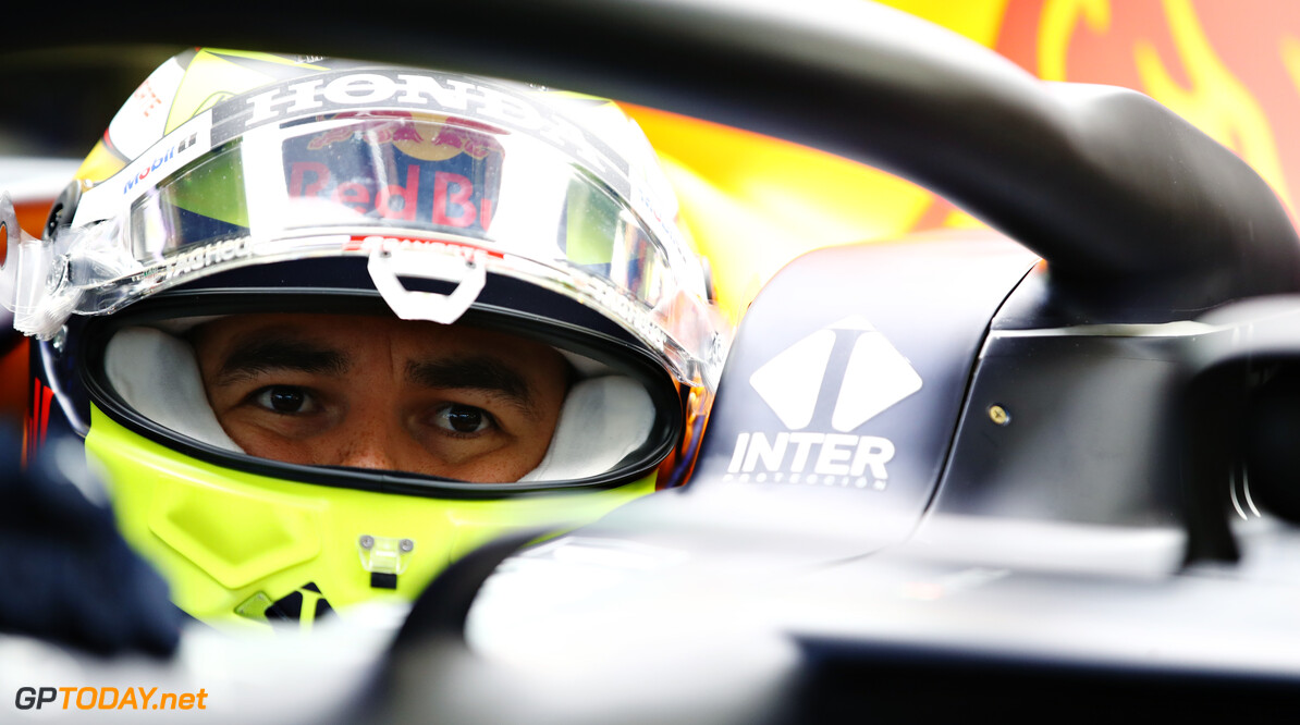 NORTHAMPTON, ENGLAND - FEBRUARY 22: Sergio Perez of Mexico and Red Bull Racing prepares to drive in the garage during the Red Bull Racing filming day at Silverstone on February 22, 2021 in Northampton, England. (Photo by Mark Thompson/Getty Images for Red Bull Racing) // Getty Images / Red Bull Content Pool  // SI202102230117 // Usage for editorial use only // 
Red Bull Racing Filming Day




SI202102230117
