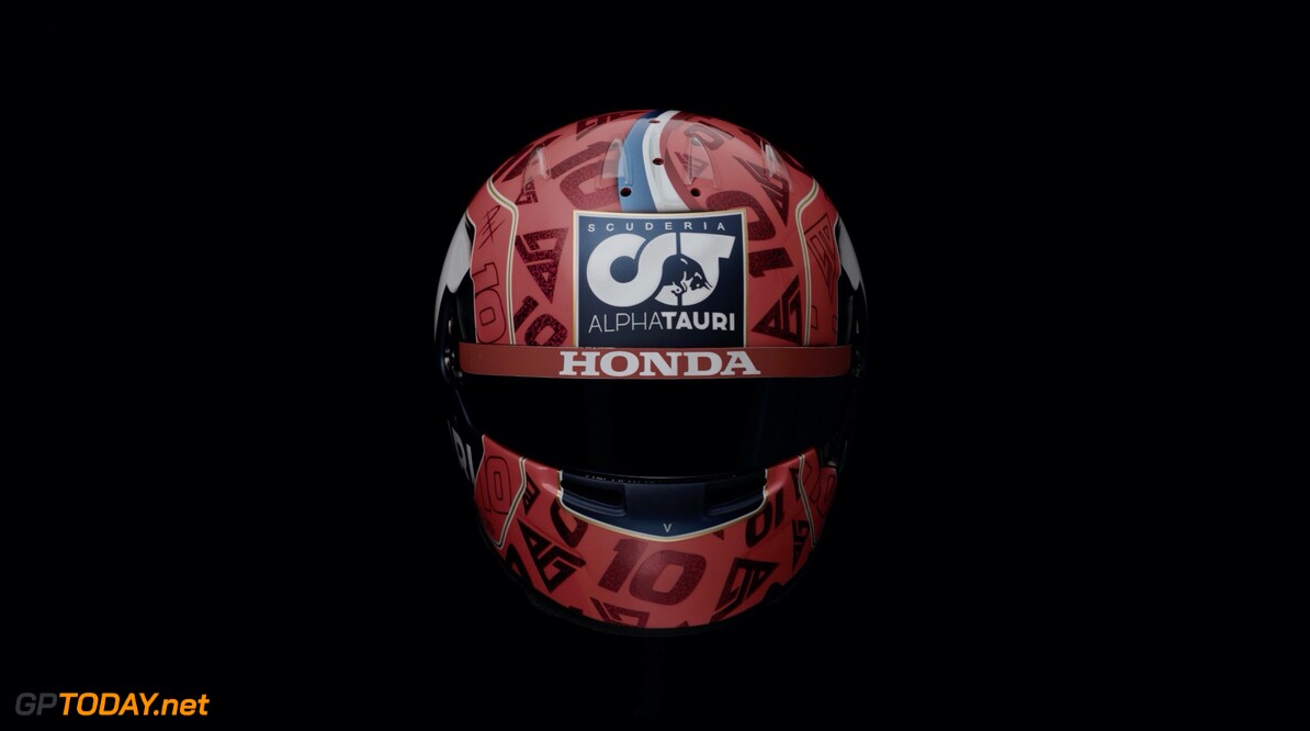 Pierre Gasly's new helmet for the upcoming season revealed in Milano, Italy on March 6, 2021 // Theo Ledru / Red Bull Content Pool // SI202103100622 // Usage for editorial use only // 
Pierre Gasly's Helmet




SI202103100622