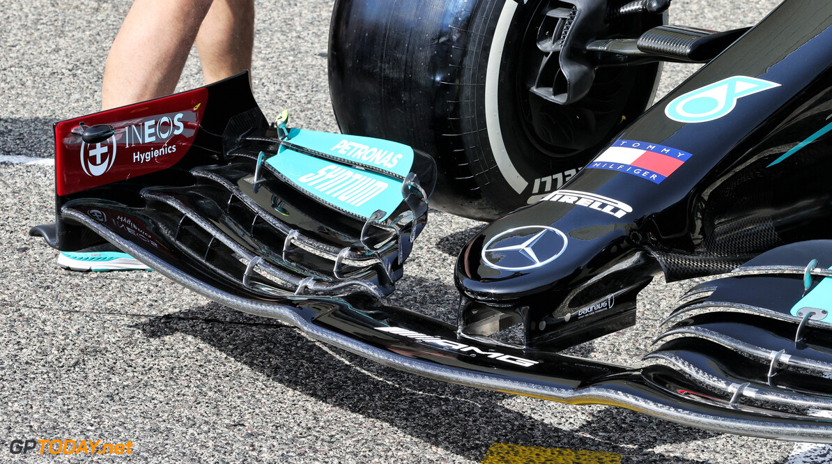 FIA gaat in op verzoek van Red Bull en onderzoekt voorvleugel Mercedes