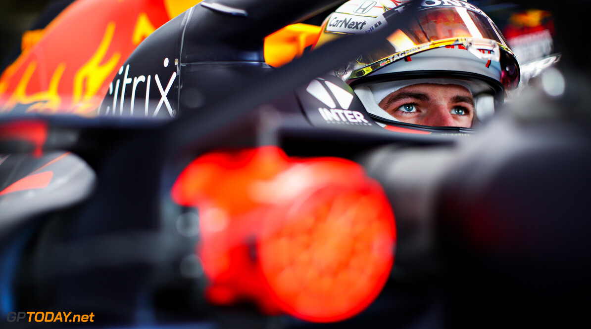 IMOLA, ITALY - APRIL 17: Max Verstappen of Netherlands and Red Bull Racing prepares to drive in the garage during final practice ahead of the F1 Grand Prix of Emilia Romagna at Autodromo Enzo e Dino Ferrari on April 17, 2021 in Imola, Italy. (Photo by Mark Thompson/Getty Images) // Getty Images / Red Bull Content Pool  // SI202104170116 // Usage for editorial use only // 
F1 Grand Prix of Emilia Romagna - Final Practice




SI202104170116