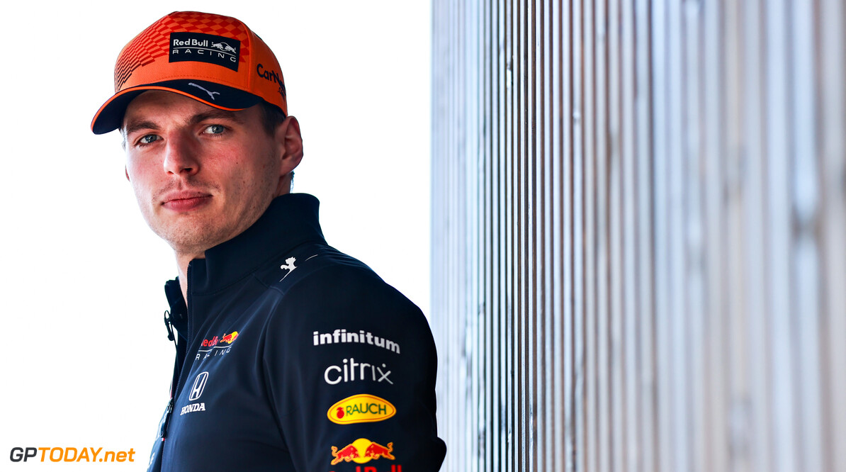 PORTIMAO, PORTUGAL - APRIL 29: Max Verstappen of Netherlands and Red Bull Racing looks on in the Paddock during previews ahead of the F1 Grand Prix of Portugal at Autodromo Internacional Do Algarve on April 29, 2021 in Portimao, Portugal. (Photo by Mark Thompson/Getty Images) // Getty Images / Red Bull Content Pool  // SI202104290281 // Usage for editorial use only // 
F1 Grand Prix of Portugal - Previews




SI202104290281