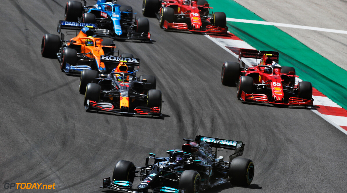 <b> Samenvatting: <b> Hamilton wint in Portugal, Verstappen sneller dan Bottas