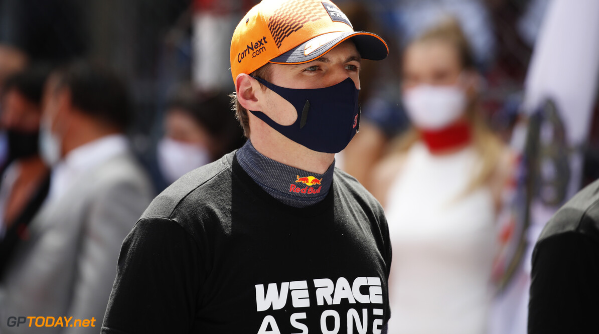 MONTE-CARLO, MONACO - MAY 23: Max Verstappen of Netherlands and Red Bull Racing looks on from the grid prior to the F1 Grand Prix of Monaco at Circuit de Monaco on May 23, 2021 in Monte-Carlo, Monaco. (Photo by Sebastian Nogier - Pool/Getty Images) // Getty Images / Red Bull Content Pool  // SI202105230066 // Usage for editorial use only // 
F1 Grand Prix of Monaco




SI202105230066