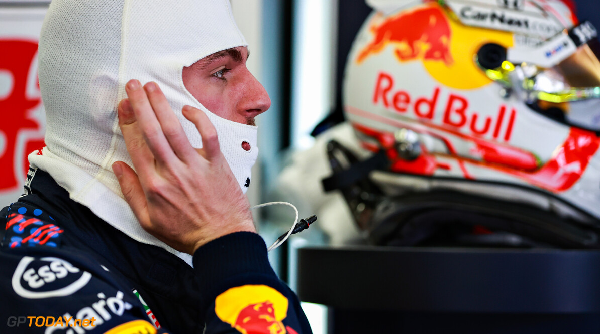 BAKU, AZERBAIJAN - JUNE 04: Max Verstappen of Netherlands and Red Bull Racing prepares to drive in the garage during practice ahead of the F1 Grand Prix of Azerbaijan at Baku City Circuit on June 04, 2021 in Baku, Azerbaijan. (Photo by Mark Thompson/Getty Images) // Getty Images / Red Bull Content Pool  // SI202106040290 // Usage for editorial use only // 
F1 Grand Prix of Azerbaijan - Practice




SI202106040290