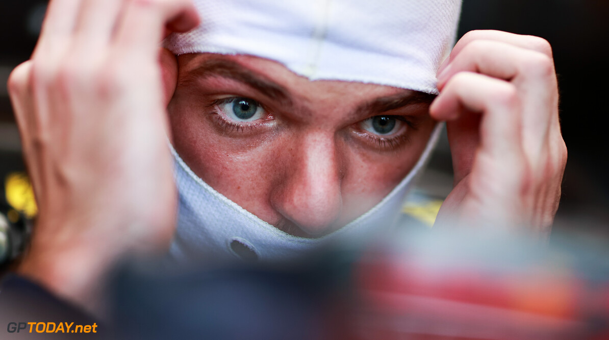 LE CASTELLET, FRANCE - JUNE 18: Max Verstappen of Netherlands and Red Bull Racing prepares to drive in the garage during practice ahead of the F1 Grand Prix of France at Circuit Paul Ricard on June 18, 2021 in Le Castellet, France. (Photo by Mark Thompson/Getty Images) // Getty Images / Red Bull Content Pool  // SI202106180196 // Usage for editorial use only // 
F1 Grand Prix of France - Practice




SI202106180196